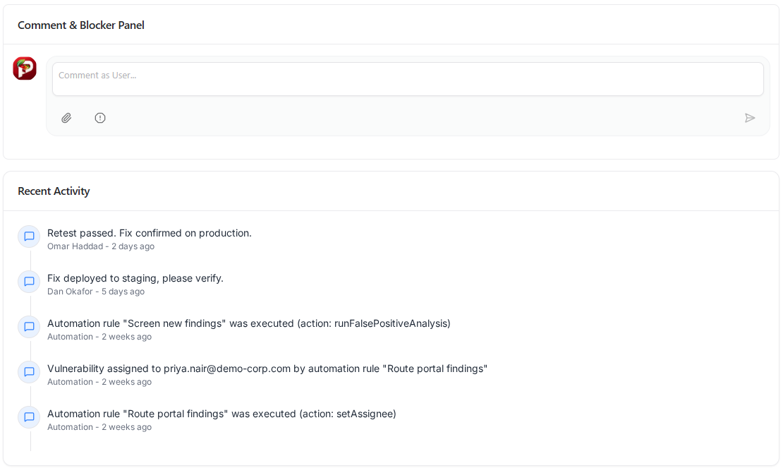 Finding activity history in Snapsec VM