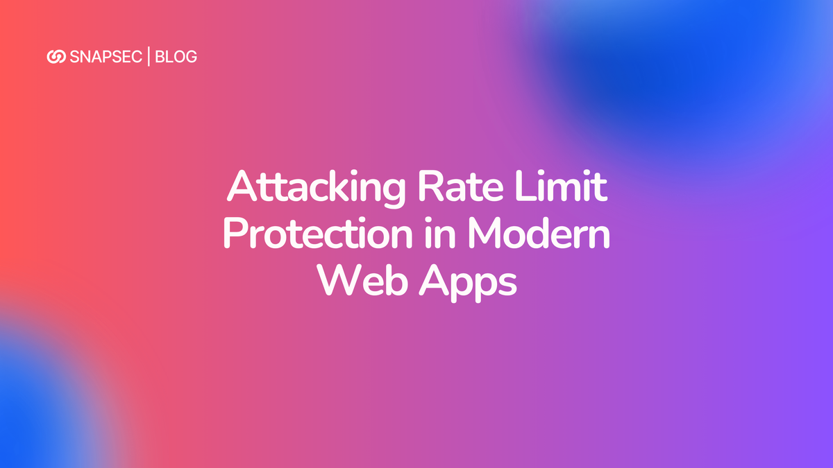 Attacking Rate Limit Protection in Modern Web Apps