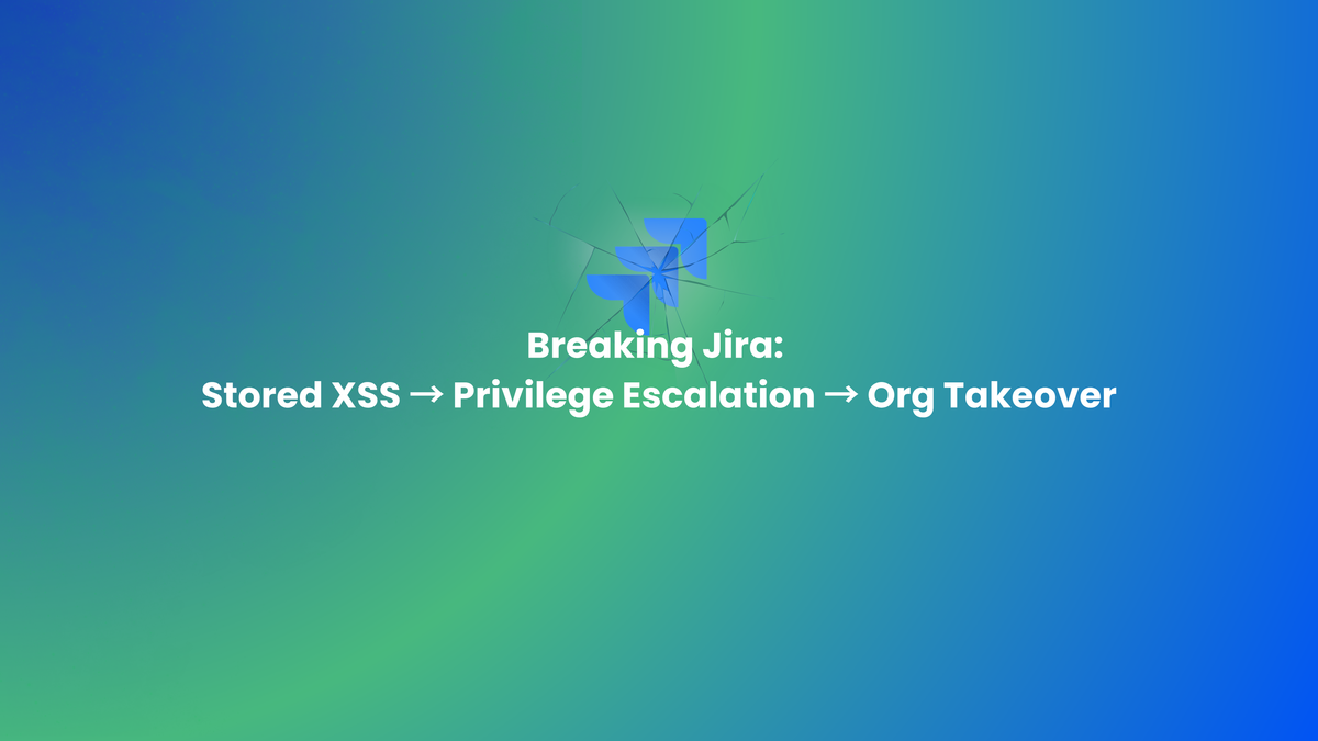 From Stored XSS to Full Organization Takeover in Jira Work Management